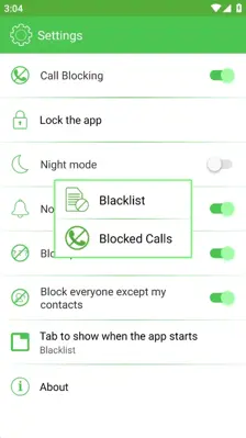 Call Blocker android App screenshot 1