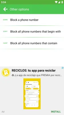 Call Blocker android App screenshot 5